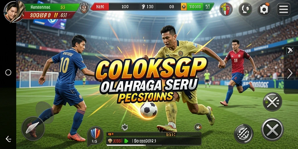 Tampilan gameplay COLOKSGP yang seru dan penuh aksi olahraga.