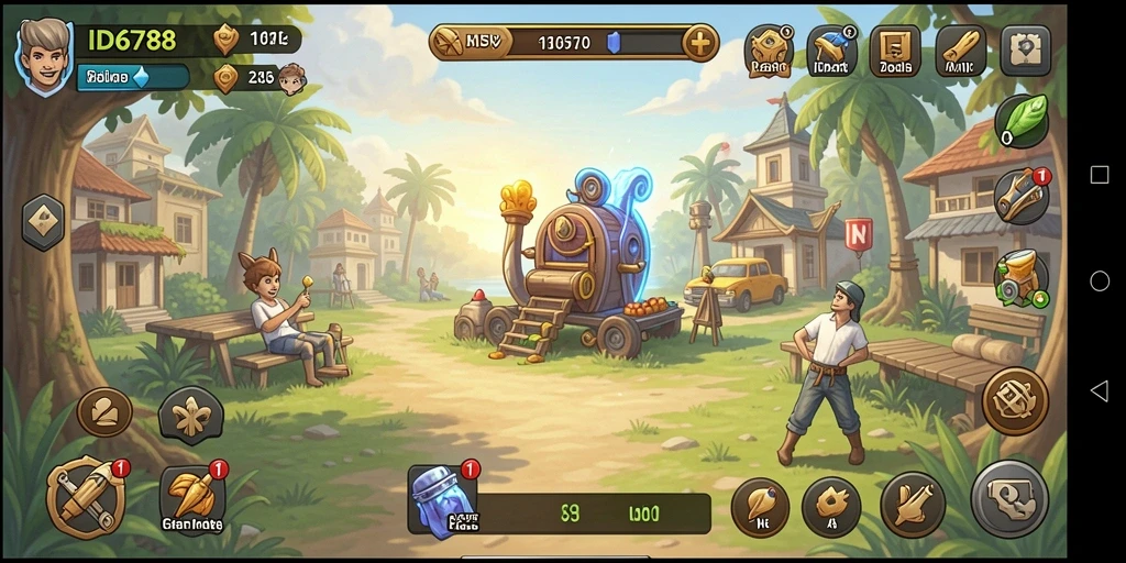 Tangkapan layar gameplay ID6788 yang menampilkan momen strategis dalam game Idle.