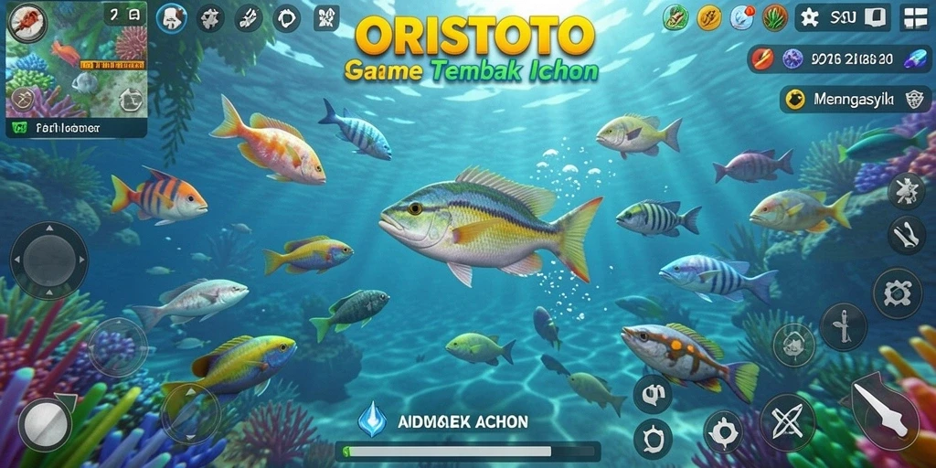 Gameplay seru menembak ikan di ORISTOTO.