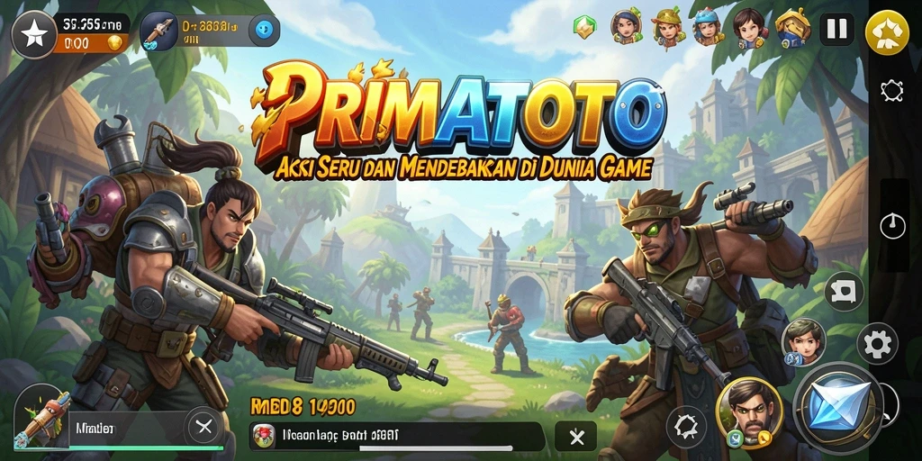 Tampilan mendebarkan aksi gameplay PRIMATOTO yang menggembirakan.
