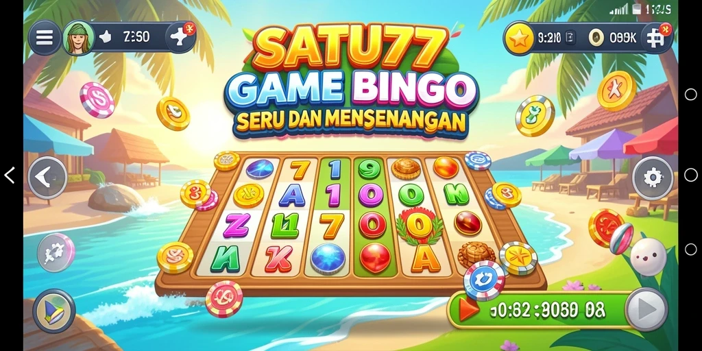 Screenshot gameplay SATU77 yang menampilkan aksi seru Bingo.