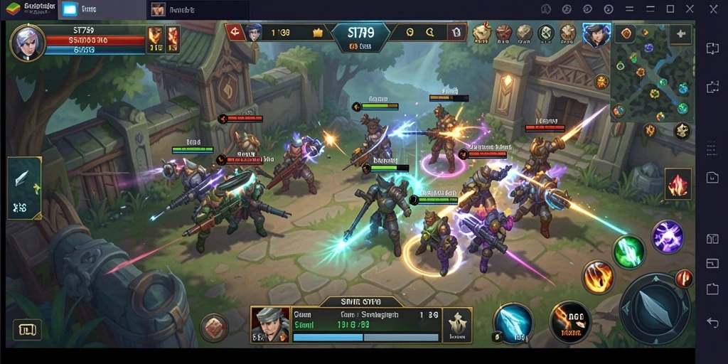 Screenshot gameplay ST789 dengan visual yang menawan dan strategi kuat.