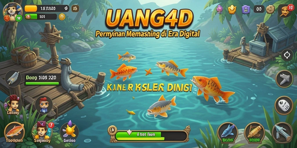 Tampilan menarik dari gameplay memancing di UANG4D